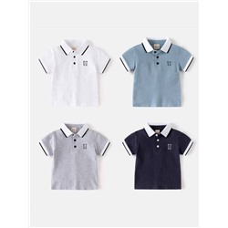 Рубашка поло с короткими рукавами для мальчиков 2025