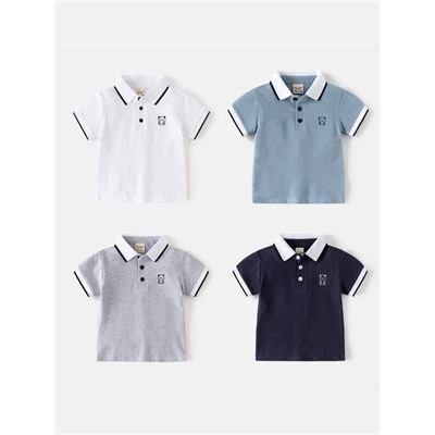 Рубашка поло с короткими рукавами для мальчиков 2025