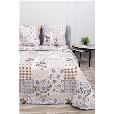 Простыня на резинке перкаль Коллаж