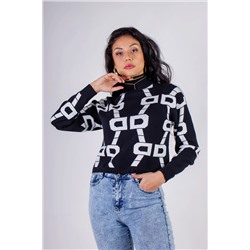 Джемпер с фиксатором Графика арт.3765