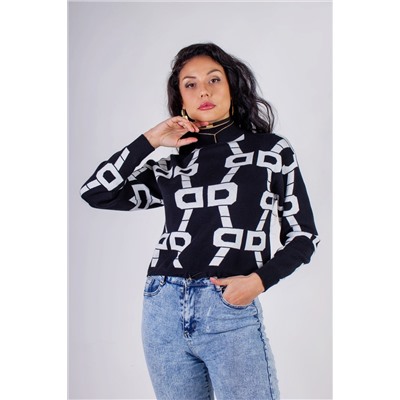 Джемпер с фиксатором Графика арт.3765