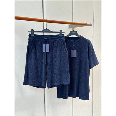 Мужские шорты из махровой ткани с тиснением луи виттон    (2 цвета )