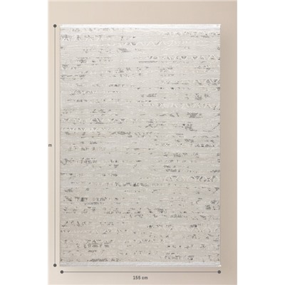 Beuil Halı - Beyaz/Gri - 155x225 cm