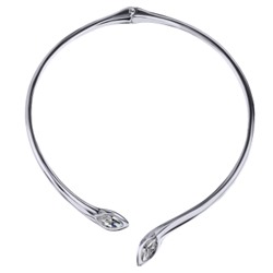 Колье Эдем (кристаллы SW белые; покрытие родий), Есть комплект