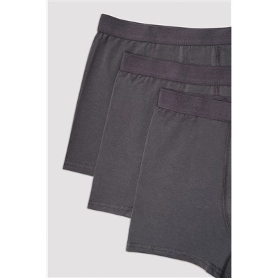 Penti Erkek Basic Tripple 3'lü Antrasit Boxer