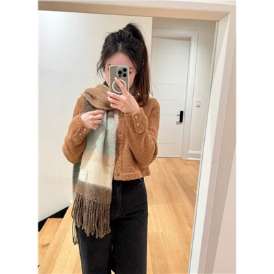 Теплый шерстяной шарф МИУ МИ*У