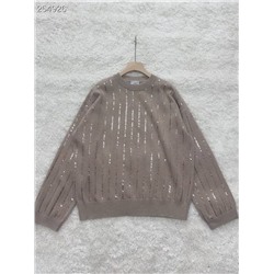 Кашемировый свитер с пайетками  Brunell*o Cucinell*i