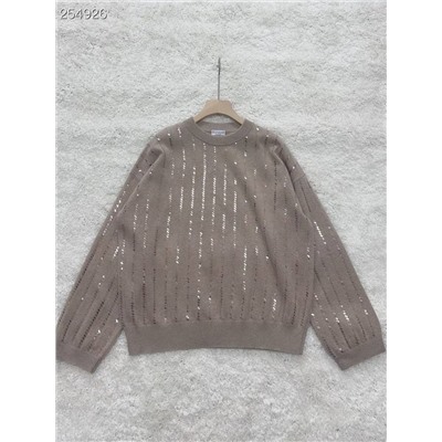 Кашемировый свитер с пайетками  Brunell*o Cucinell*i