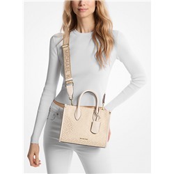 Mirella Small Metallic Logo Jacquard Crossbody Bag