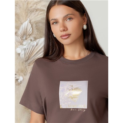 Футболка из премиального хлопка с авторским принтом