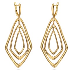 Серьги Румба (покрытие золото), Есть комплект