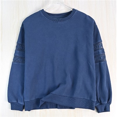 Свитшот с эффектом потертости и выстиранной ткани