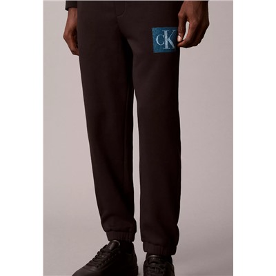 Fleece Layered Monogram Graphic Sweatpants