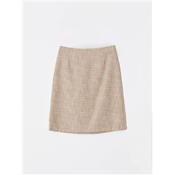 Юбка а-силуэта из 100% вискозы, S1057/biscuit