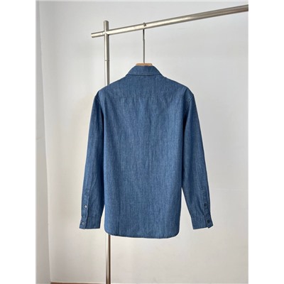 Мужская джинсовая рубашка  ЭМПОРИО АРМАН*И