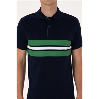 Erkek Regular Fit Lacivert Polo Yaka Tişört