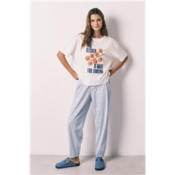 Camiseta manga corta 100% algodón blanca