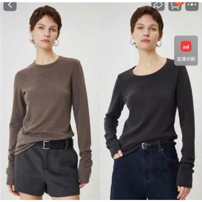 Женская футболка из плотного и мягкого флиса с начесом