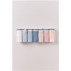 Pack 7 bragas clásicas algodón logo