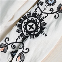 Льняная женская рубашка с красивой вышивкой  МАКС МАР*А