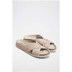 Sandalias de nobuk Rosa empolvado