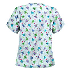 UA Jumpin Jack Navy Print Scrub Top