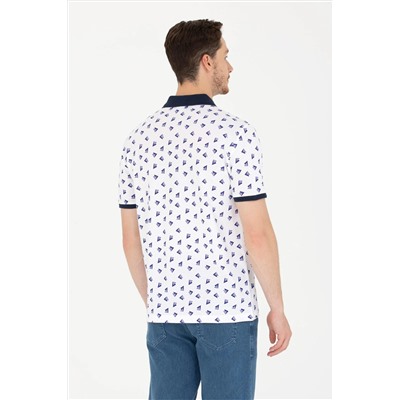 Erkek Beyaz Polo Yaka Tişört