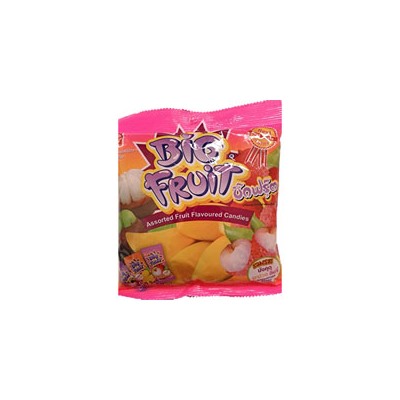 Ассорти фруктовых жевательных конфет Big Fruit от Mitmai 150 гр / Mitmai Big Fruit Candy 150gr