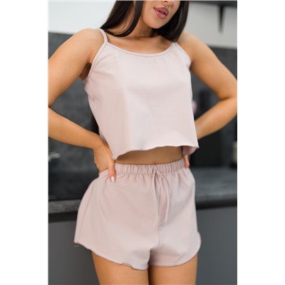 Пижама женская топ и шорты ПЖЛ-01