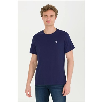 Erkek Lacivert Bisiklet Yaka Tişört