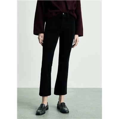 Jeans Sienna flare crop pana