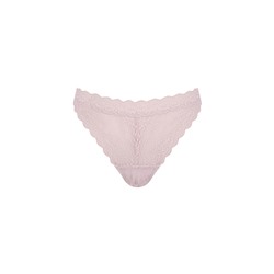 Tanga encaje cintura "V" rosa