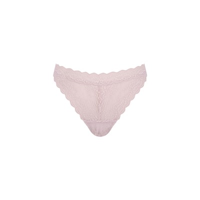Tanga encaje cintura "V" rosa