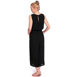 Damen Jumpsuit in Crepp-Optik