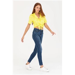 Kadın Mavi Jean Pantolon