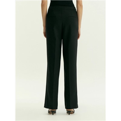 Брюки прямого кроя с защипами, D443/pioma