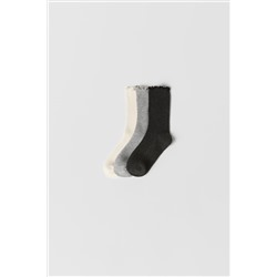 KIDS/ PACK TRES CALCETINES RIZO