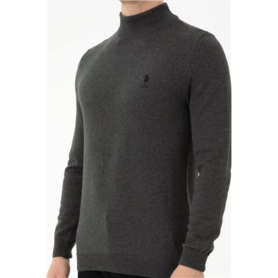 Erkek Antrasit Melanj Basic Kazak