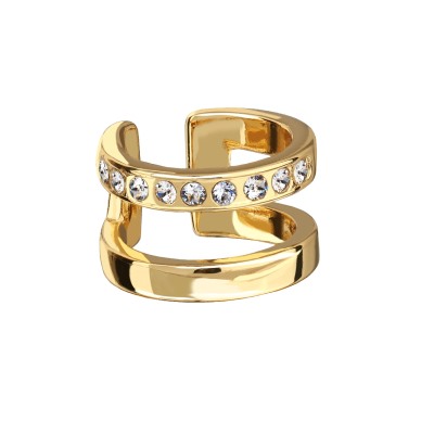 Каффа левая (кристаллы SW белые; покрытие золото), Есть комплект