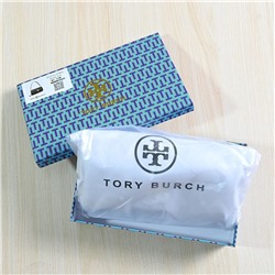 Мягкая кожаная стеганая сумка-багет с клапаном и ручкой через плечо, подарочная коробка ТОРИ БЕРЧ