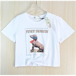 Женская хлопковая футболка ТОРИ БЕРЧ