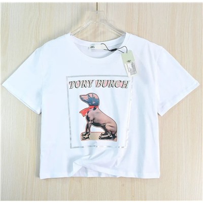 Женская хлопковая футболка ТОРИ БЕРЧ