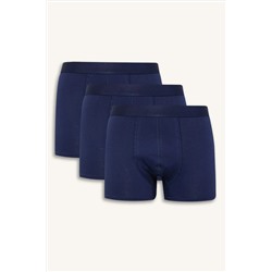 DeFacto Erkek Regular Fit Basic Düz 3'lü Boxer C3275AX24WN