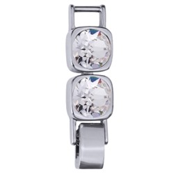 Удлинитель Теннис 2см (кристаллы SW белые 8мм; покрытие родий)