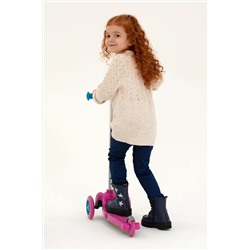 Kız Çocuk Krem Melanj Kazak