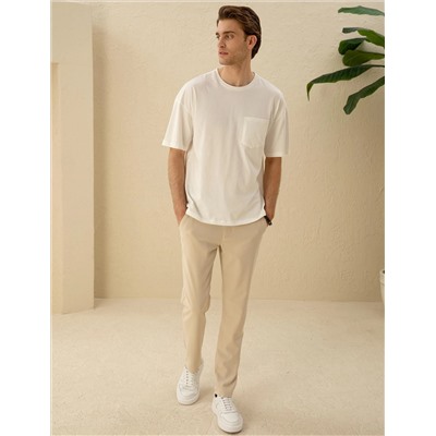 Ekru Comfort Fit Tişört