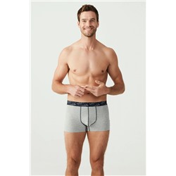 U.S. Polo Assn. USPA Baskılı, Pamuklu ve Likralı Erkek 3'lü Boxer Seti 80336