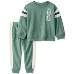 Carter's Toddler Boys 2-Pc. French Terry Sweatshirt & Pull-On Joggers Set