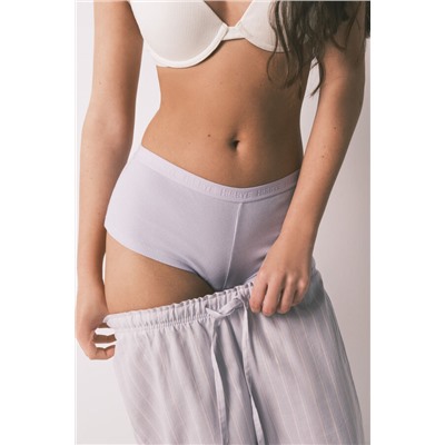 Pack 2 bragas bóxer algodón lila, verde