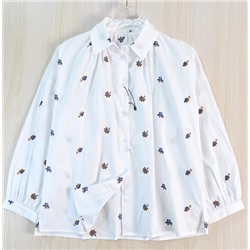 Женская тонкая хлопковая свободная повседневная рубашка Макс Мар*а